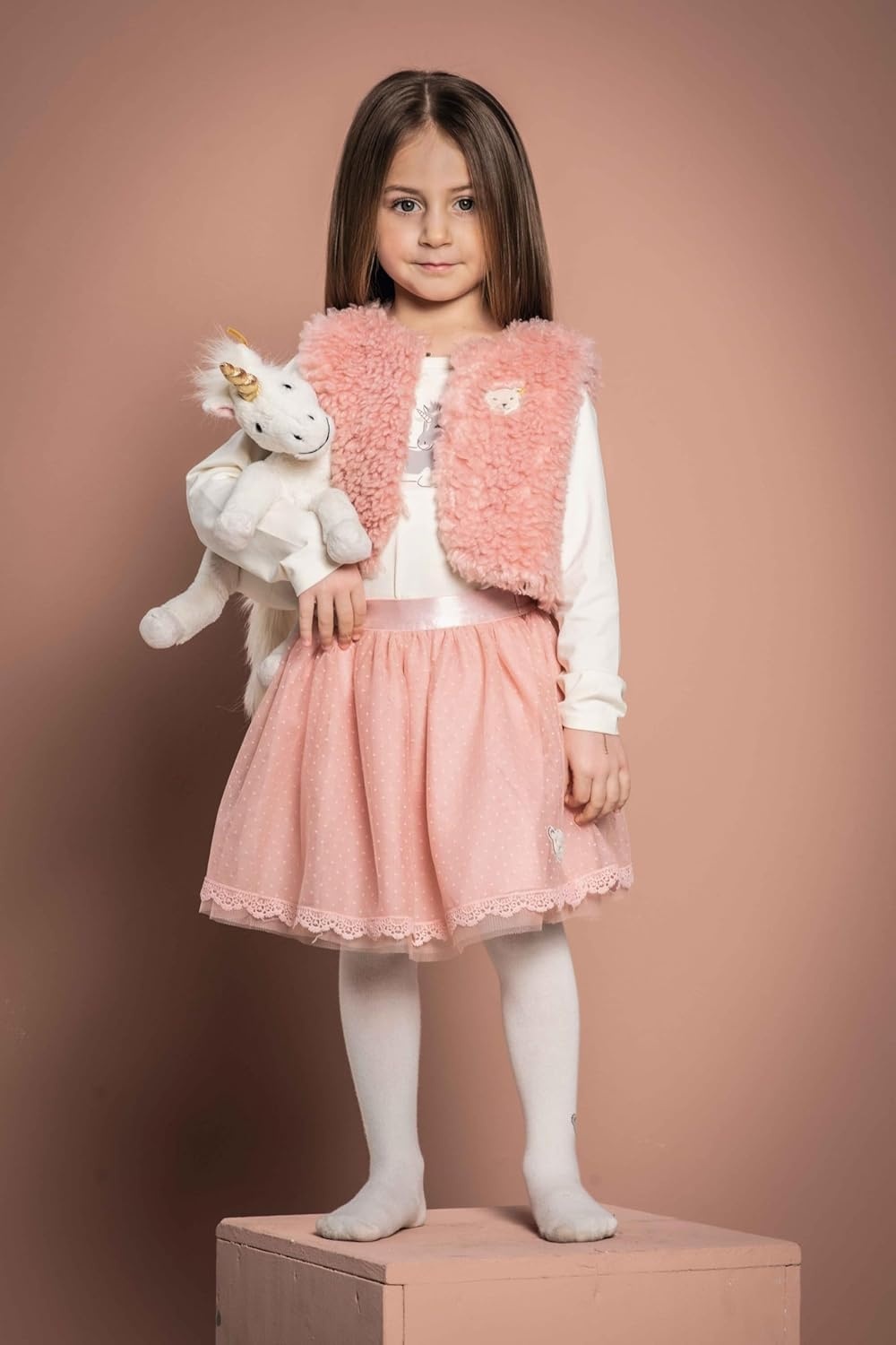Steiff Handcrafted Since 1880 Premium Plush Dangling Stuffed Animal – 11″ Unica Unicorn(Single)
