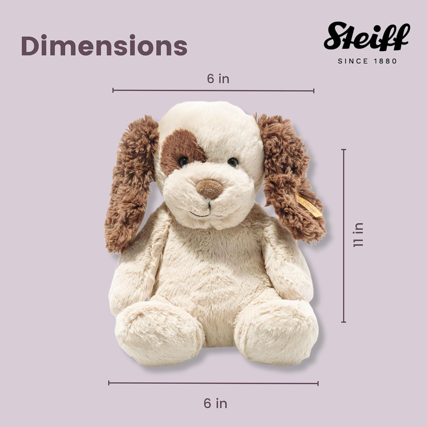 Steiff Peppi Dog Medium Cuddly Soft Plush Teddy Bear EAN 083594(11) - view 4