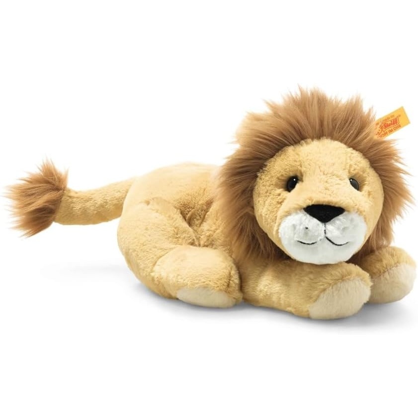 Steiff Liam Lion, Premium Stuffed Animal, Jungle Animal Plush, Cute Plushies, Plushy Toy for Girls, Boys & Kids, Soft Cuddly Friends (Golden Brown, 10″) - view 2