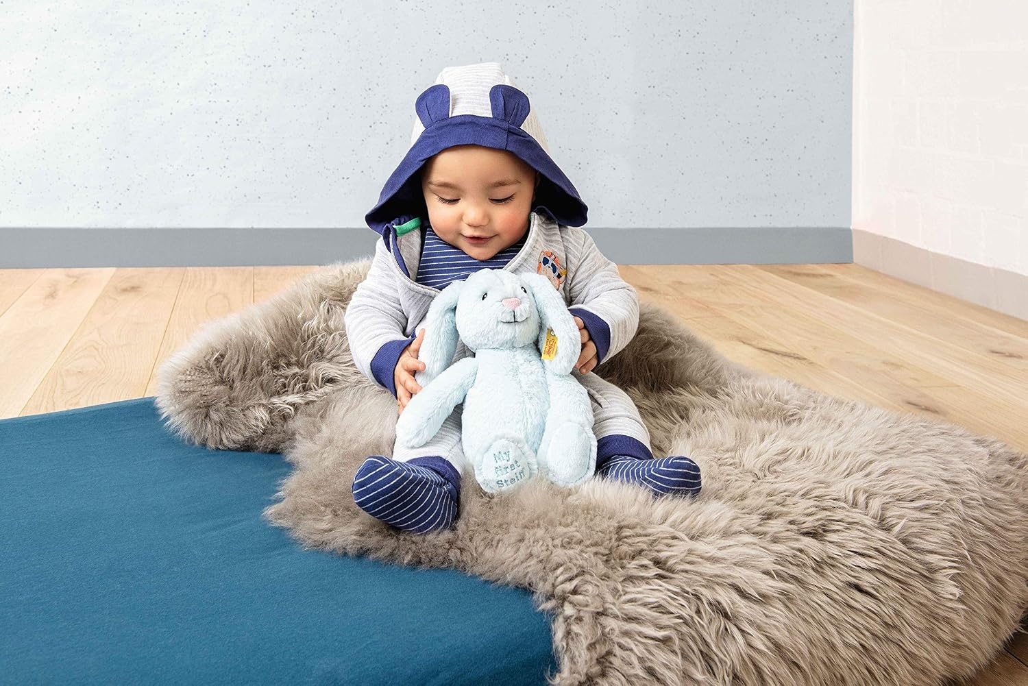 Steiff Handcrafted Since 1880 Premium Plush My First Steiff Stuffed Bunny – 10″ Hoppie Rabbit