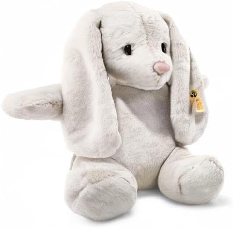 Steiff Hoppie Rabbit: Premium 15″ Stuffed Animal Toy, Soft Cuddly Friends for Girls, Boys & Kids (Light Grey)(15 in) - view 5