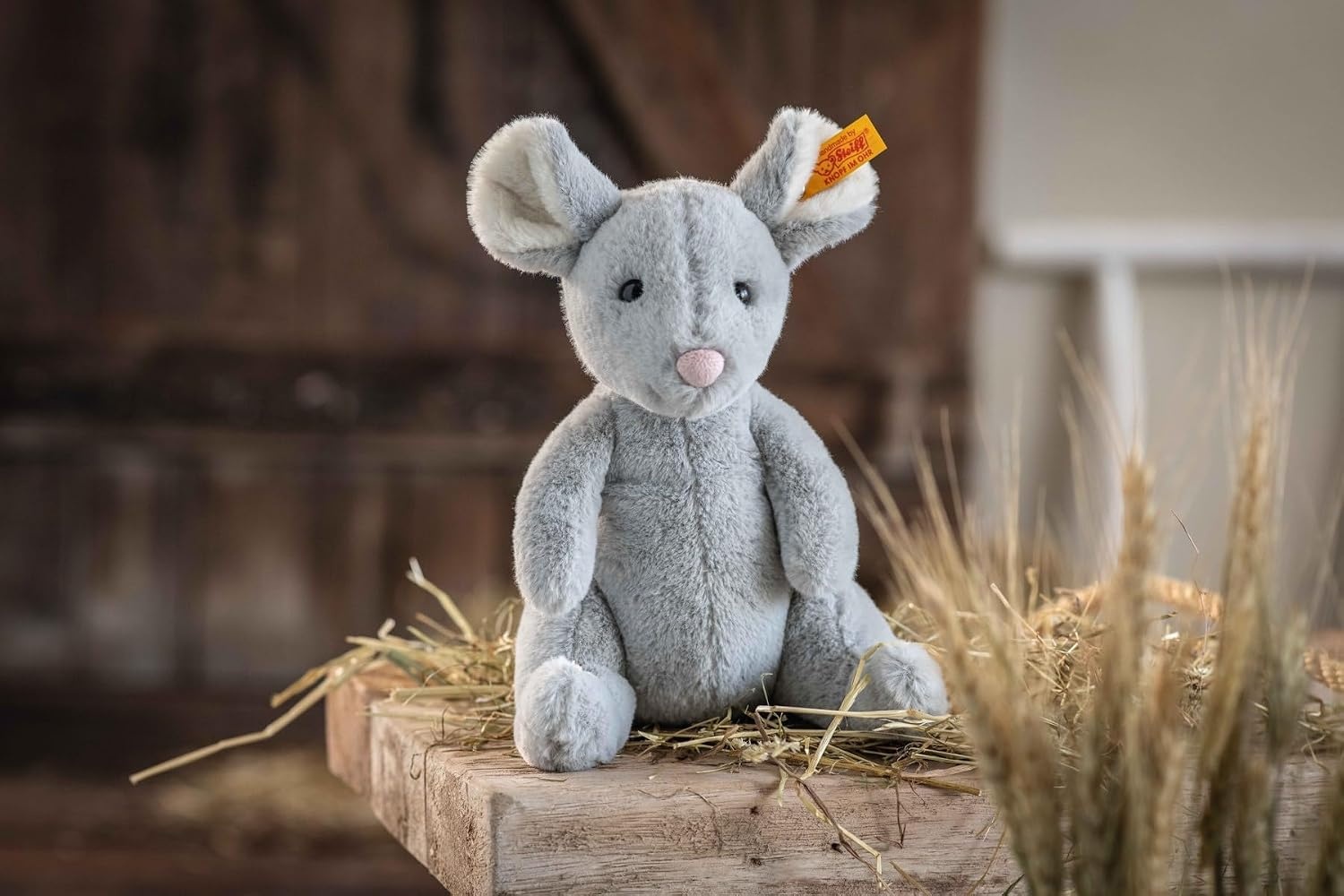 Soft Cuddly Friends Cheesy Mouse, 7″ Plush Toy
