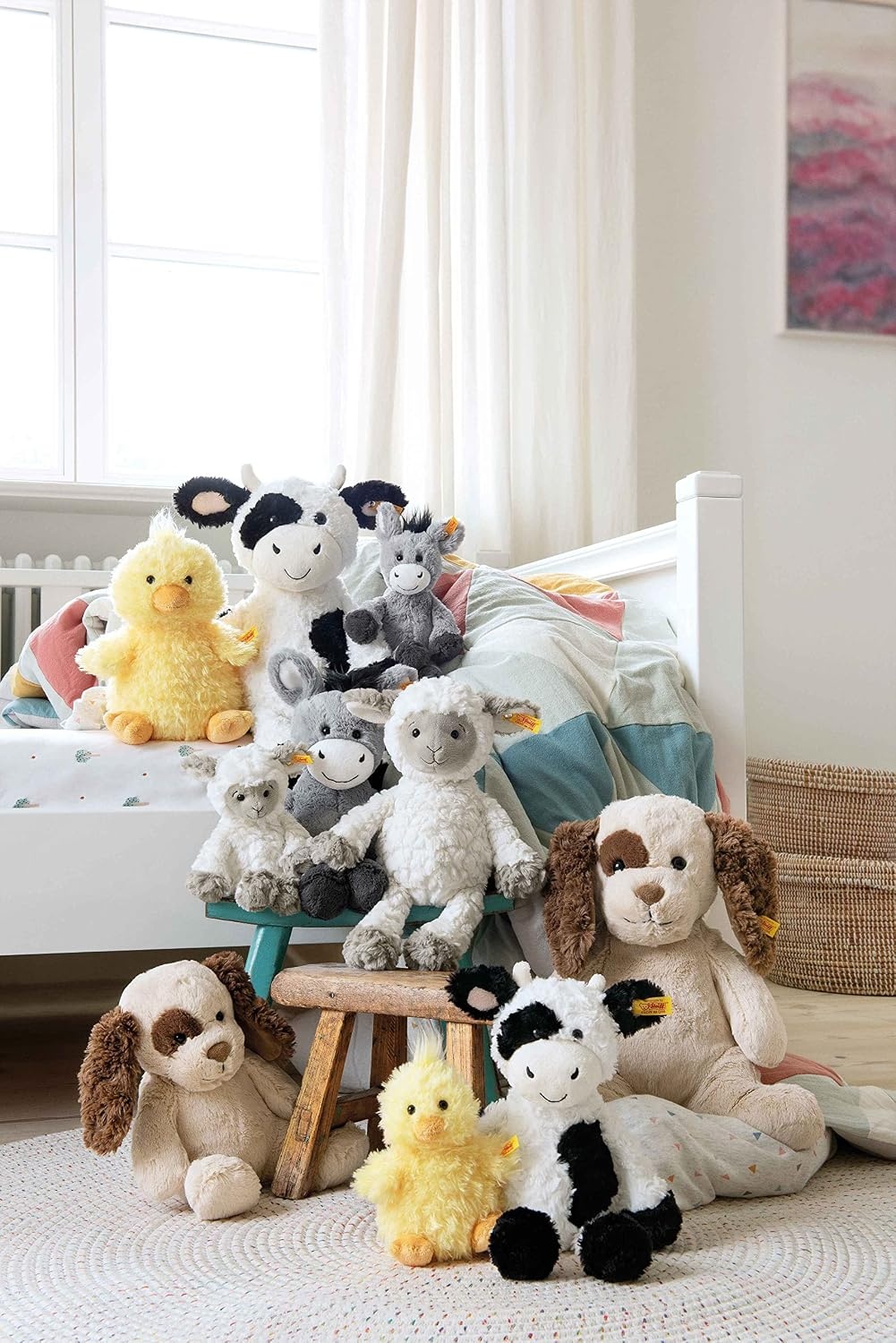Steiff Handcrafted Since 1880 Premium Plush Classic Stuffed Farm Animal – 8″ Dinkie Donkey(12″ Dinkie Donkey) - view 3