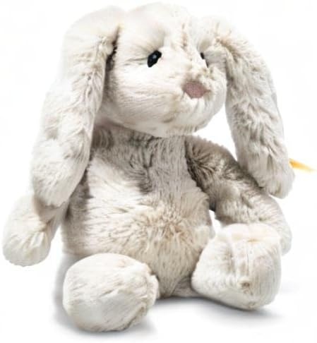 Steiff Hoppie Rabbit: Premium 15″ Stuffed Animal Toy, Soft Cuddly Friends for Girls, Boys & Kids (Light Grey)(20 cm) - view 3