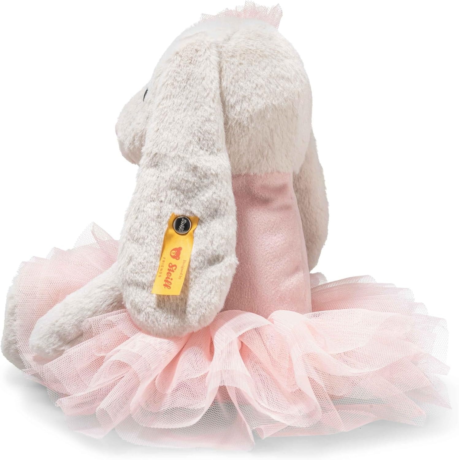 Steiff Hoppie Ballet Bunny Rabbit Plush Stuffed Animal Toy Friend, Pink, 12″ - view 2