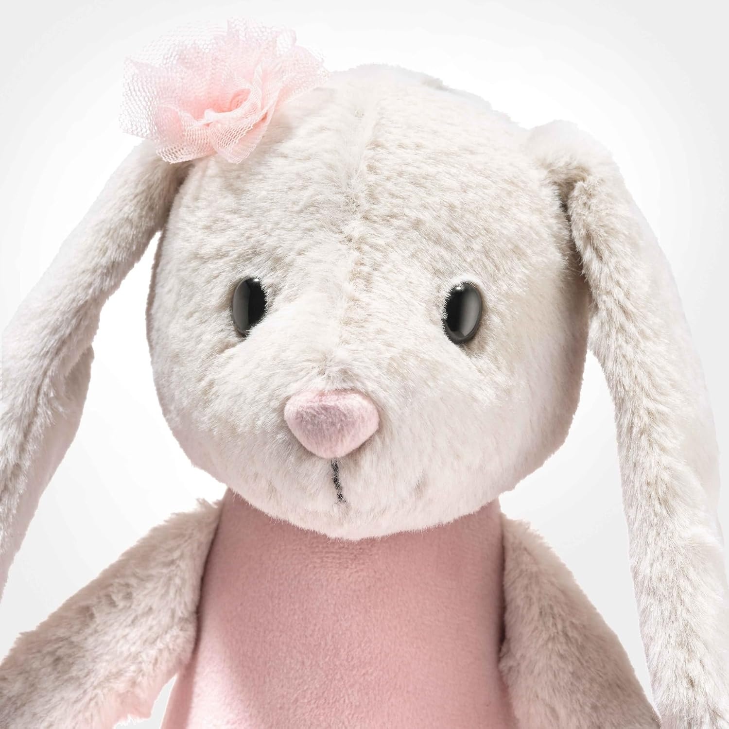 Steiff Hoppie Ballet Bunny Rabbit Plush Stuffed Animal Toy Friend, Pink, 12″ - view 3