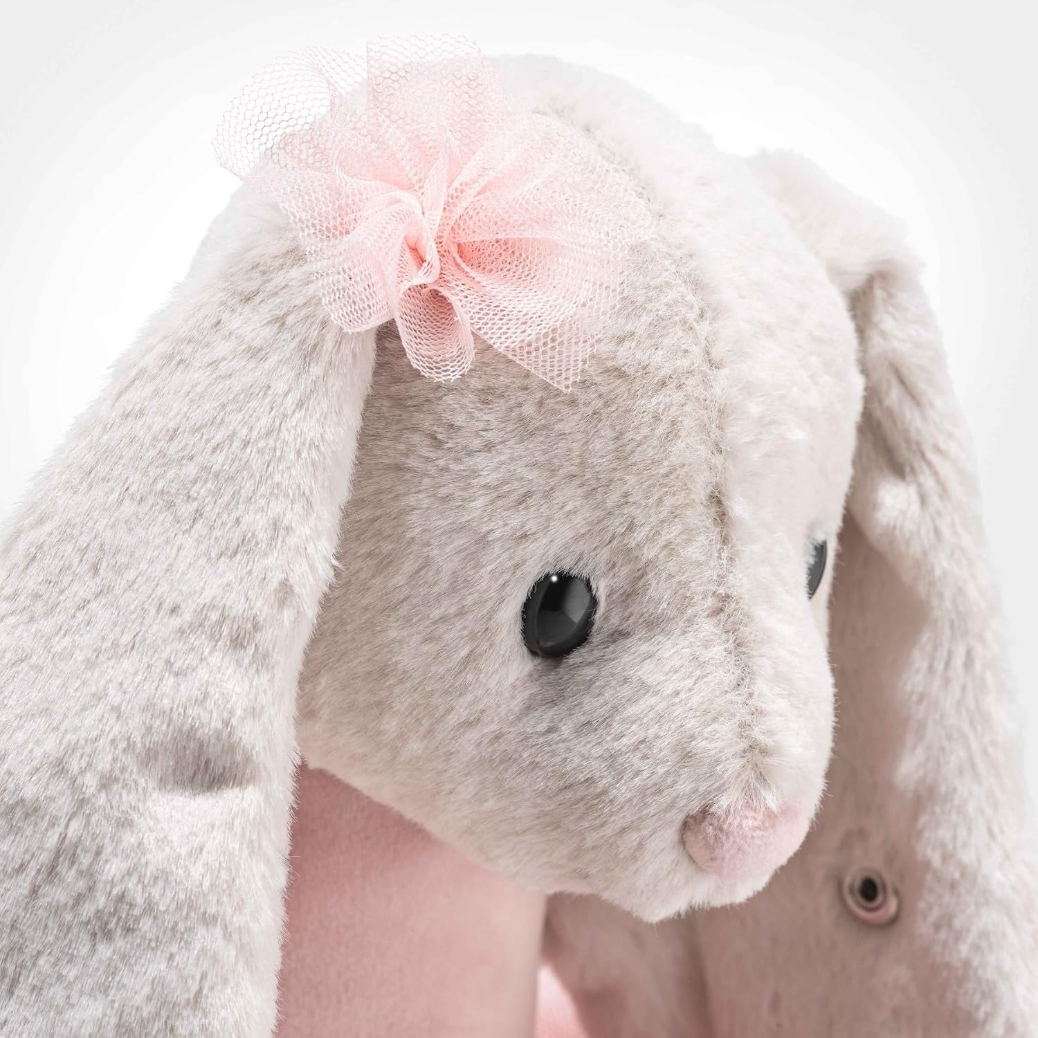 Steiff Hoppie Ballet Bunny Rabbit Plush Stuffed Animal Toy Friend, Pink, 12″ - view 4