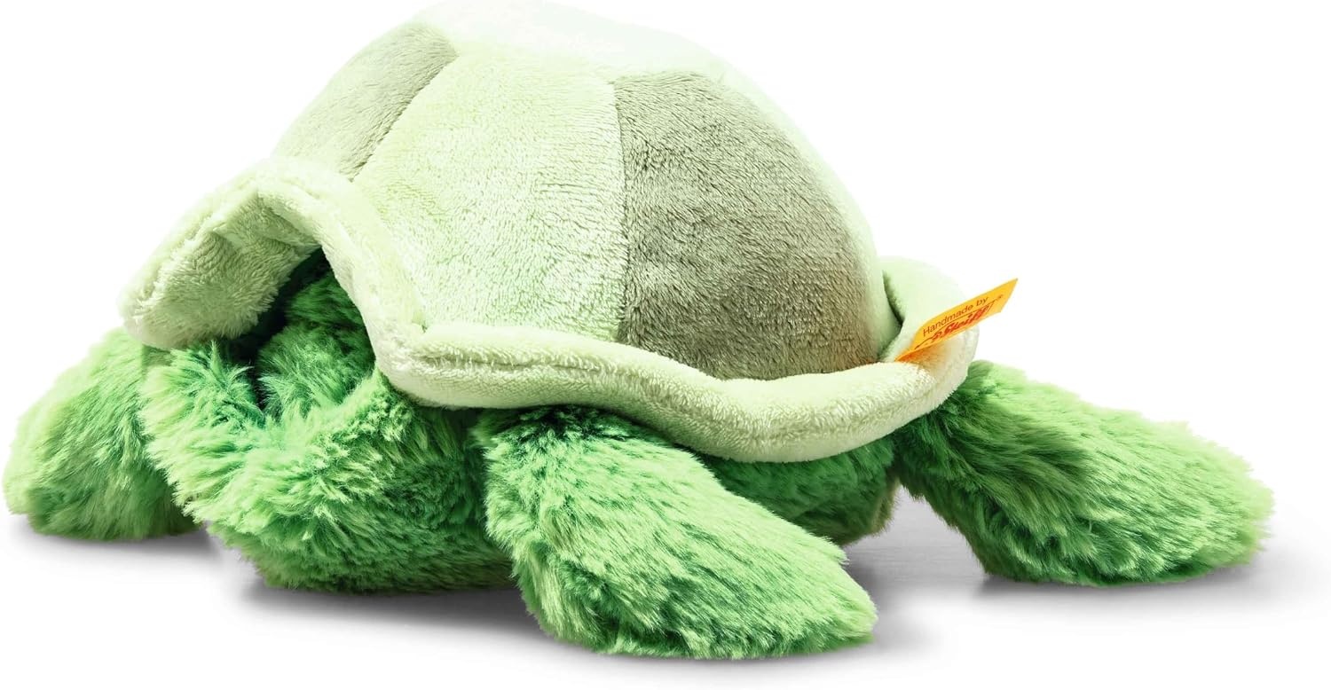Steiff Marine Sealife Curby Crab Plush Stuffed Animal Toy Friend, Blue and Orange, 8″(Tuggy Tortoise) - view 2
