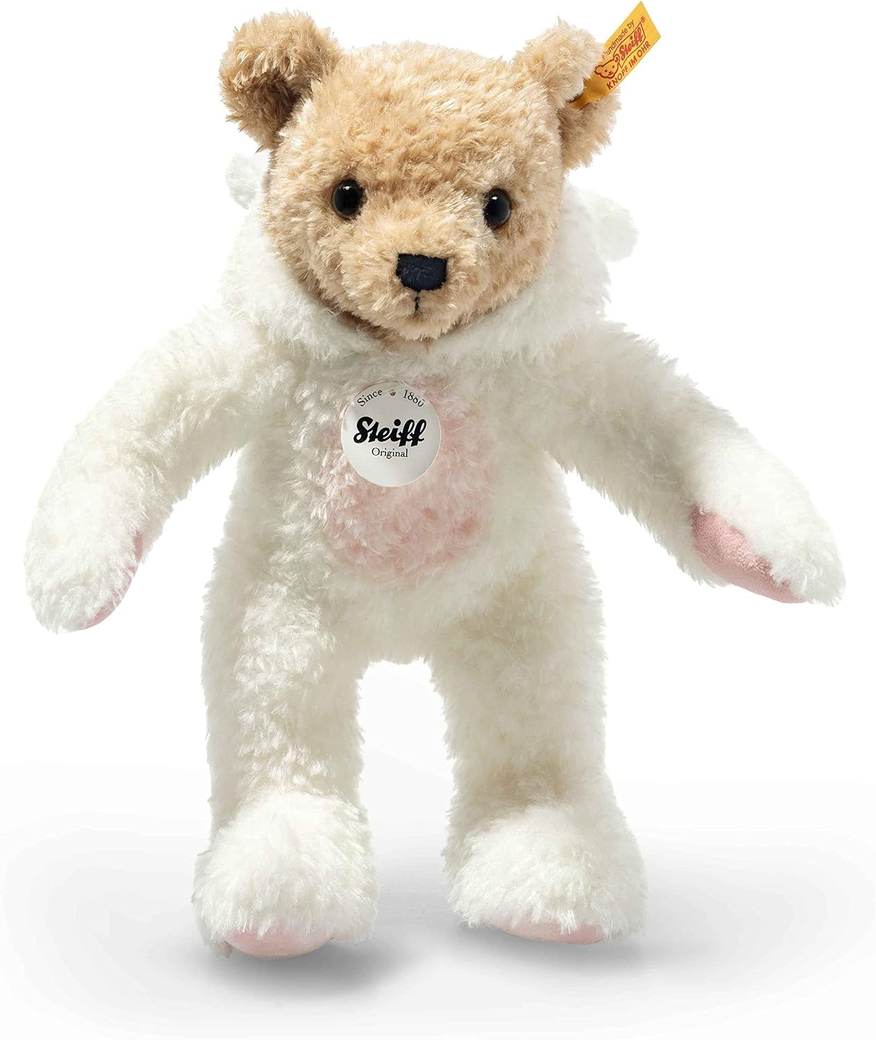 Steiff Teddy Bear in Bunny Hoodie Costume, Year of the Rabbit, Teddybear Stuffed Animal, Plush Bear Cuddly Toy, Machine Washable, 11 inches - view 2