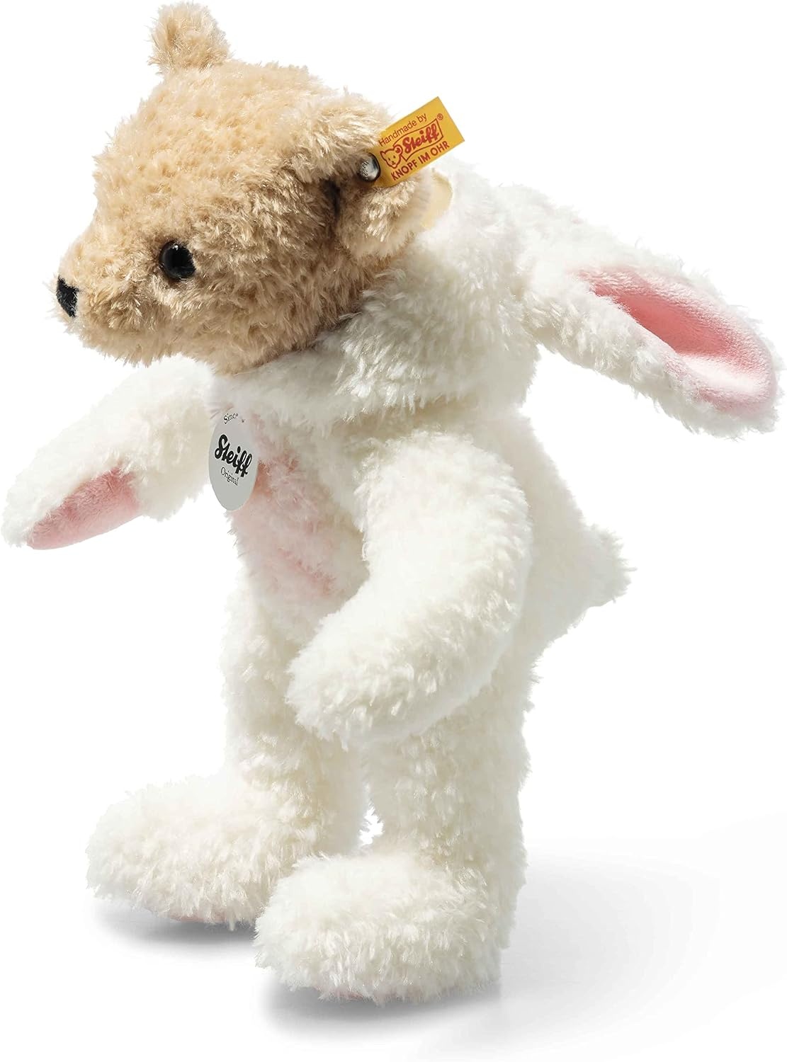 Steiff Teddy Bear in Bunny Hoodie Costume, Year of the Rabbit, Teddybear Stuffed Animal, Plush Bear Cuddly Toy, Machine Washable, 11 inches - view 3