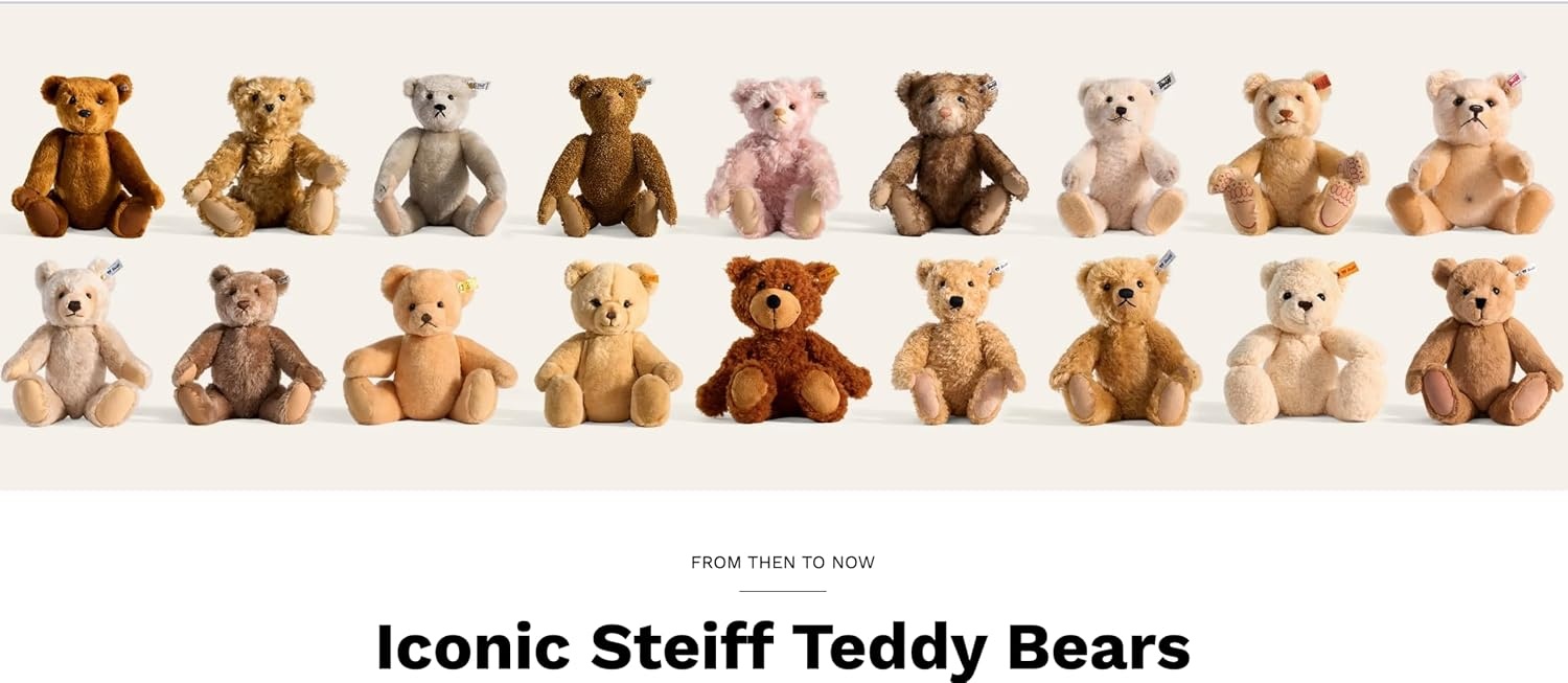 Steiff The Original Teddy Bear – Soft Cuddly Friends Premium Plush Stuffed Animal Classic Jimmy, Christmas, 12″ Tall(12 inches) - view 7