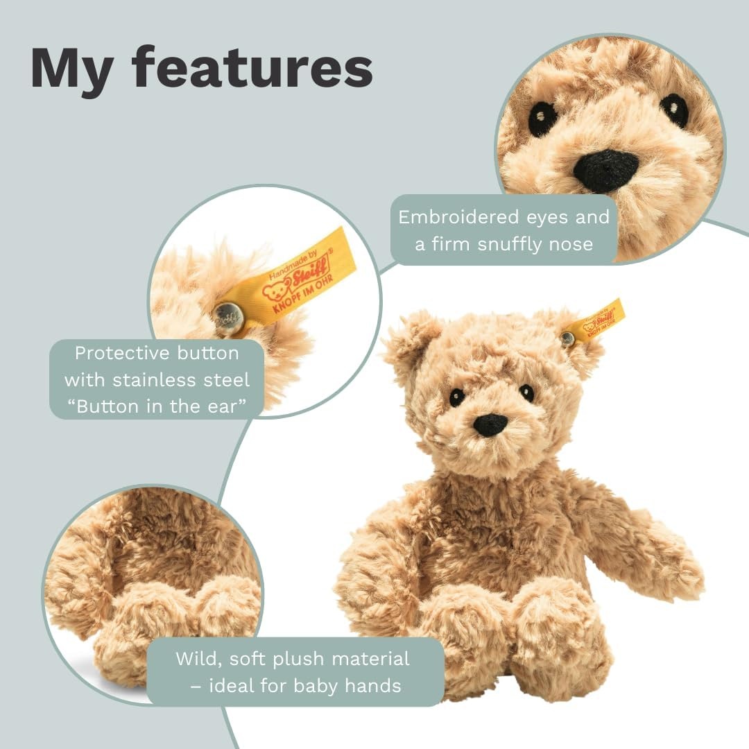 Steiff The Original Teddy Bear – Soft Cuddly Friends Premium Plush Stuffed Animal Classic Jimmy, Christmas, 12″ Tall(8 inches) - view 2