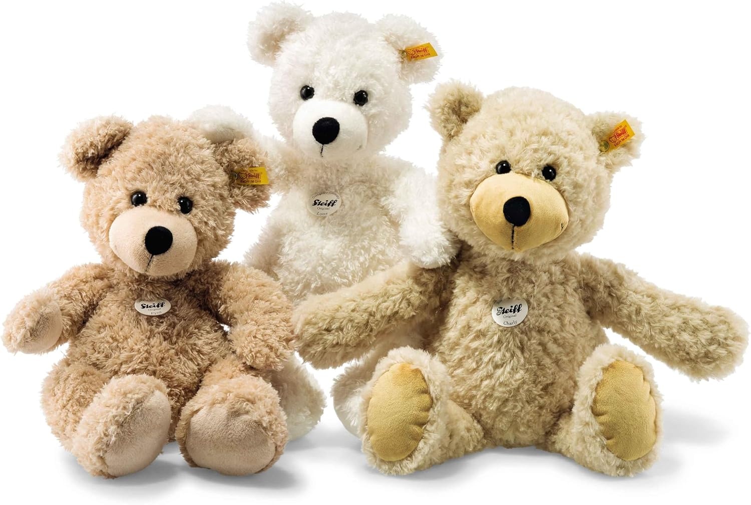 Steiff USA Beige Fynn Teddy Bear Plush Collectible, 15.75 x 10.6 x 5.5 – Handmade Craftsmanship (111679) - view 2