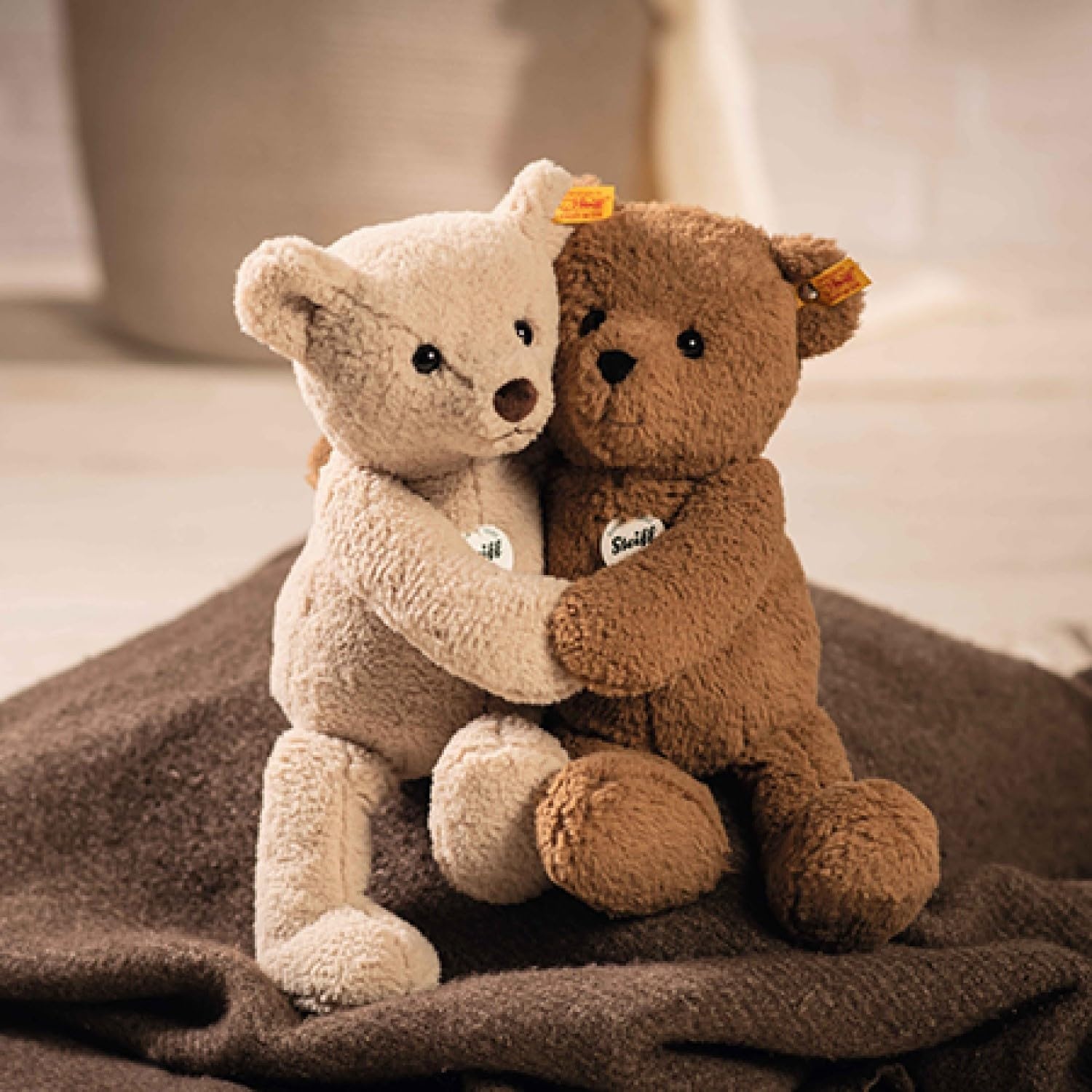 Steiff Teddy Bear Papa, Brown, Premium Stuffed Animal Plush, Medium - view 2