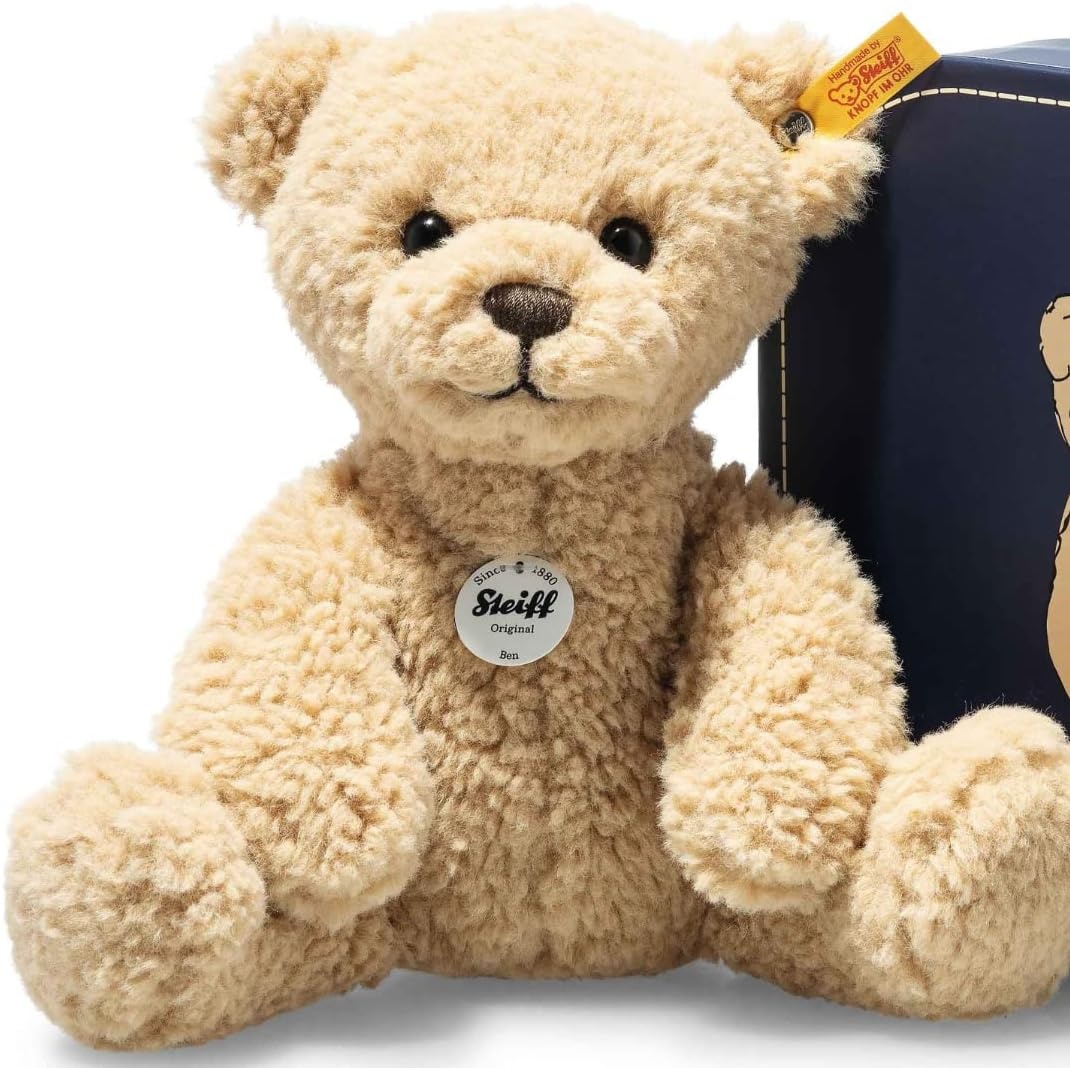 Steiff Ben Teddy Bear in Suitcase, Beige, Premium Stuffed Animal Plush – 2022 Amazon Exclusive, Small - view 4