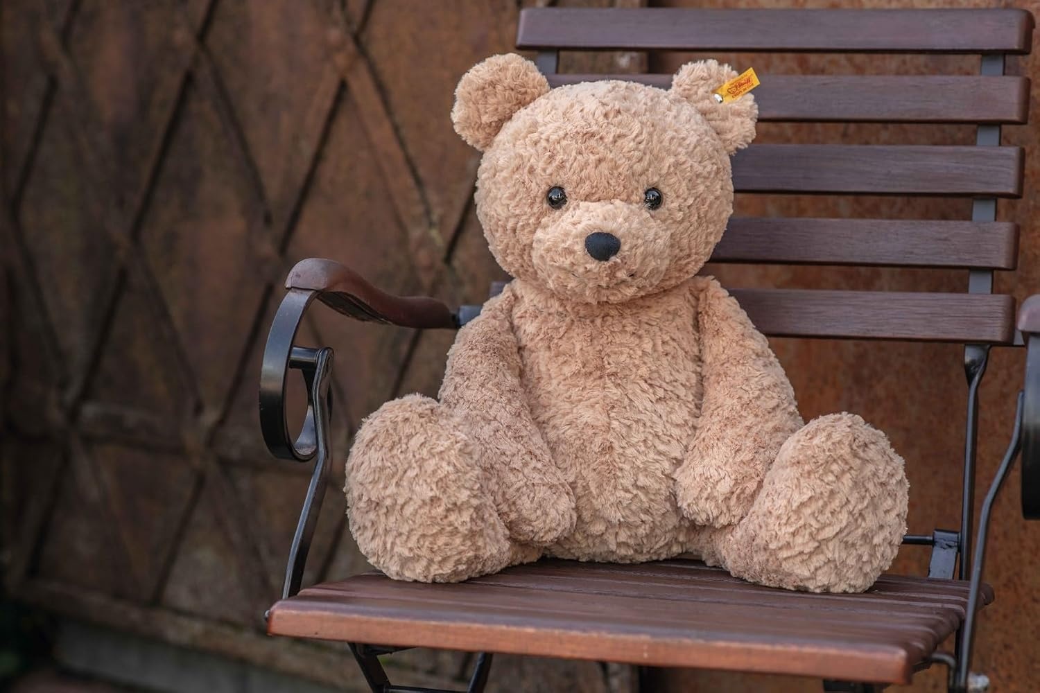 Steiff The Original Teddy Bear – Soft Cuddly Friends Premium Plush Stuffed Animal Classic Jimmy, Christmas, 12″ Tall(22 inches)
