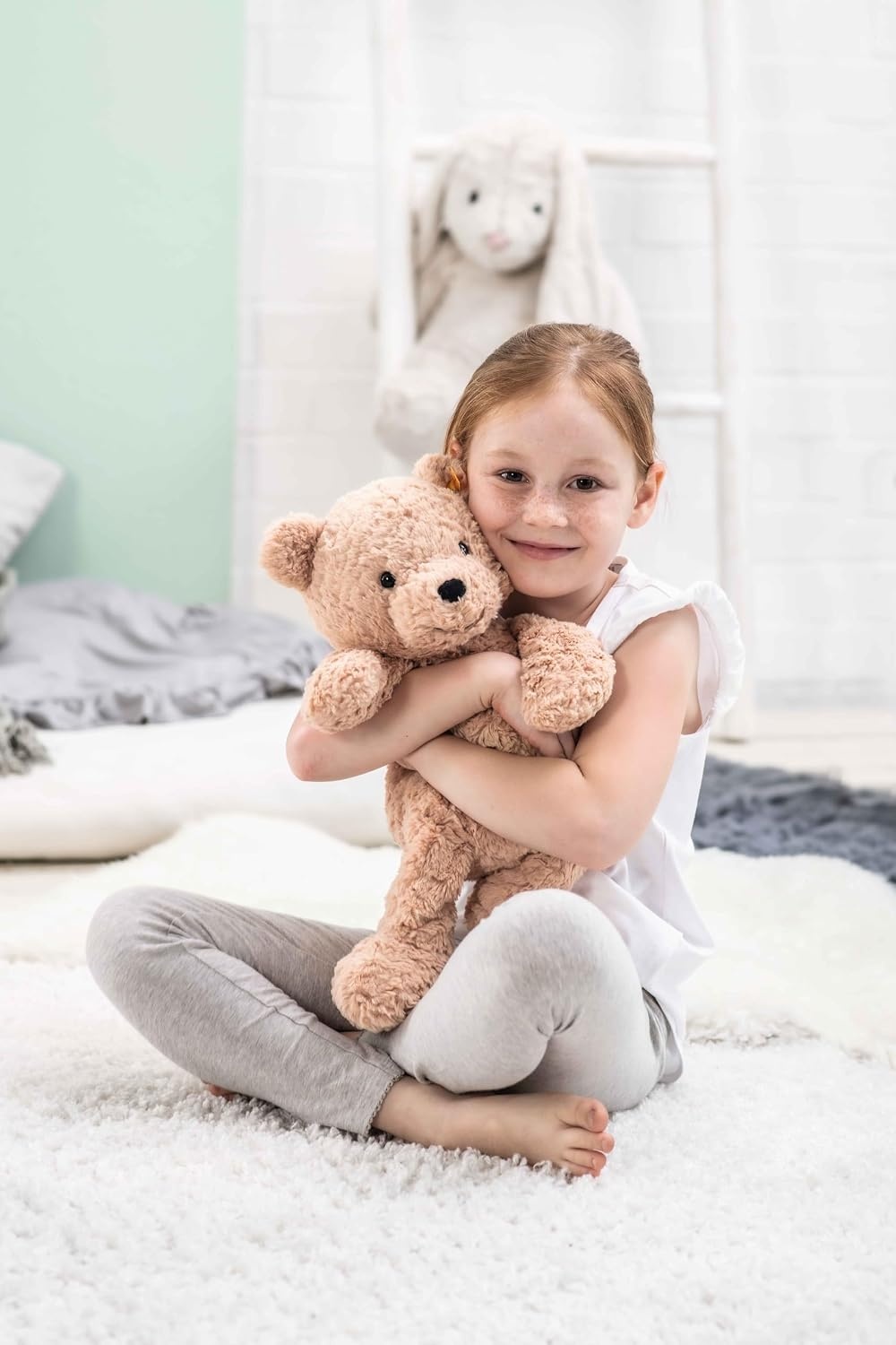 Steiff The Original Teddy Bear – Soft Cuddly Friends Premium Plush Stuffed Animal Classic Jimmy, Christmas, 12″ Tall(15.75 inches)