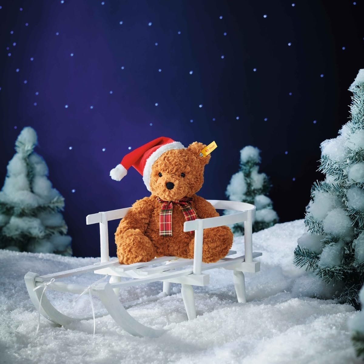 Steiff The Original Teddy Bear – Soft Cuddly Friends Premium Plush Stuffed Animal Classic Jimmy, Christmas, 12″ Tall(12″) - view 2