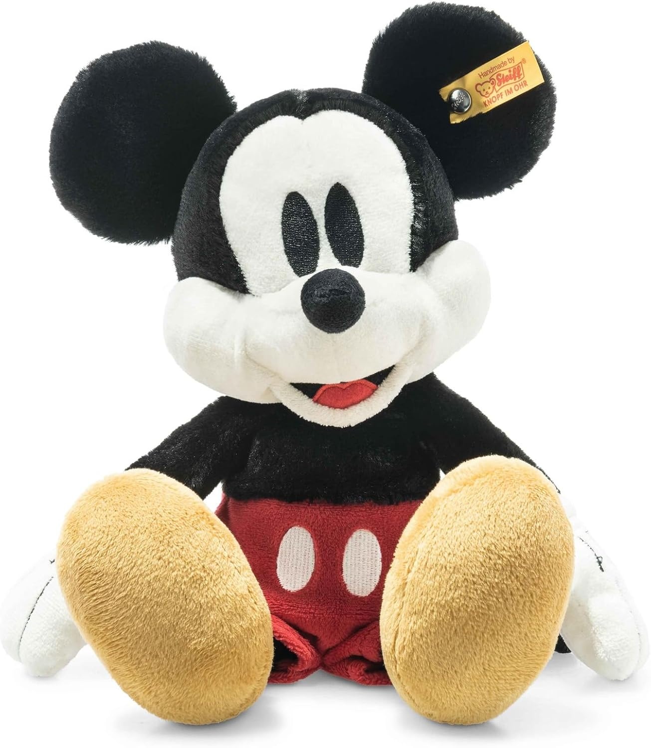 Steiff Handcrafted Since 1880 Premium Plush Disney Originals Mickey Mouse Stuffed Toy – 12″ Mickey Mouse(Black)