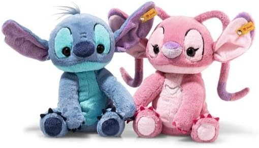 Steiff Disney Stitch Plush – Premium Lilo & Stitch Stuffed Animal, Machine Washable Toy for Ages 0+ (Blue, 9″)(Angel) - view 5