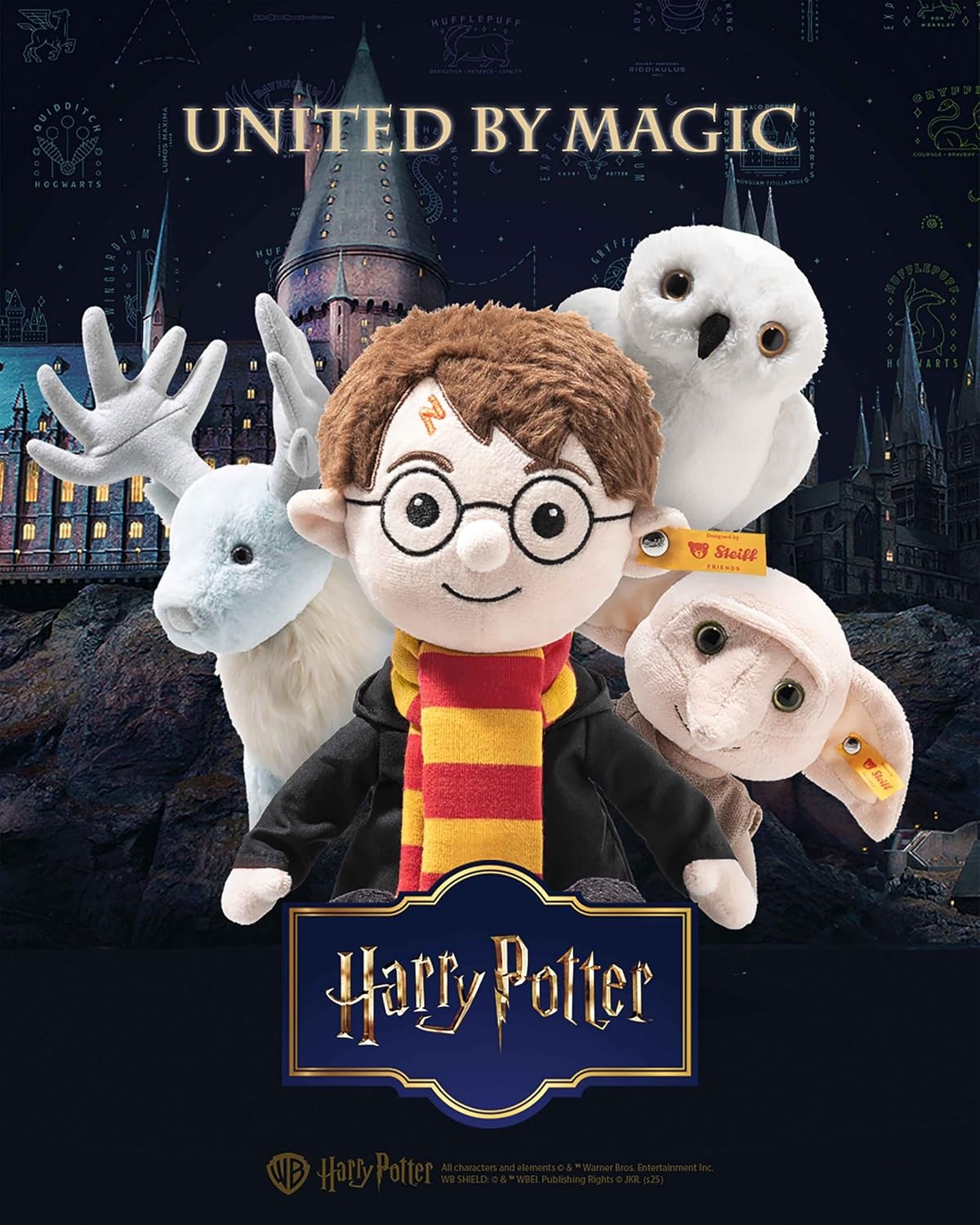 Steiff Handcrafted Since 1880 Premium Plush Officially Licensed Harry Potter Stuffed Toy – 8″ Hedwig Owl(Hedwig Owl) - view 7