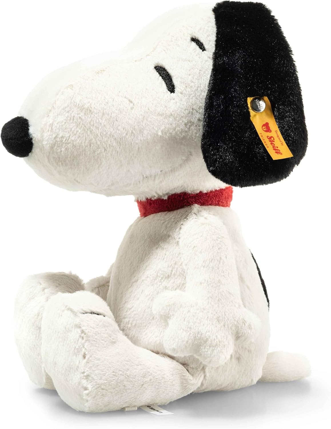 Steiff Peanuts Snoopy Plush Stuffed Animal Toy Friend, Black & White, 12″