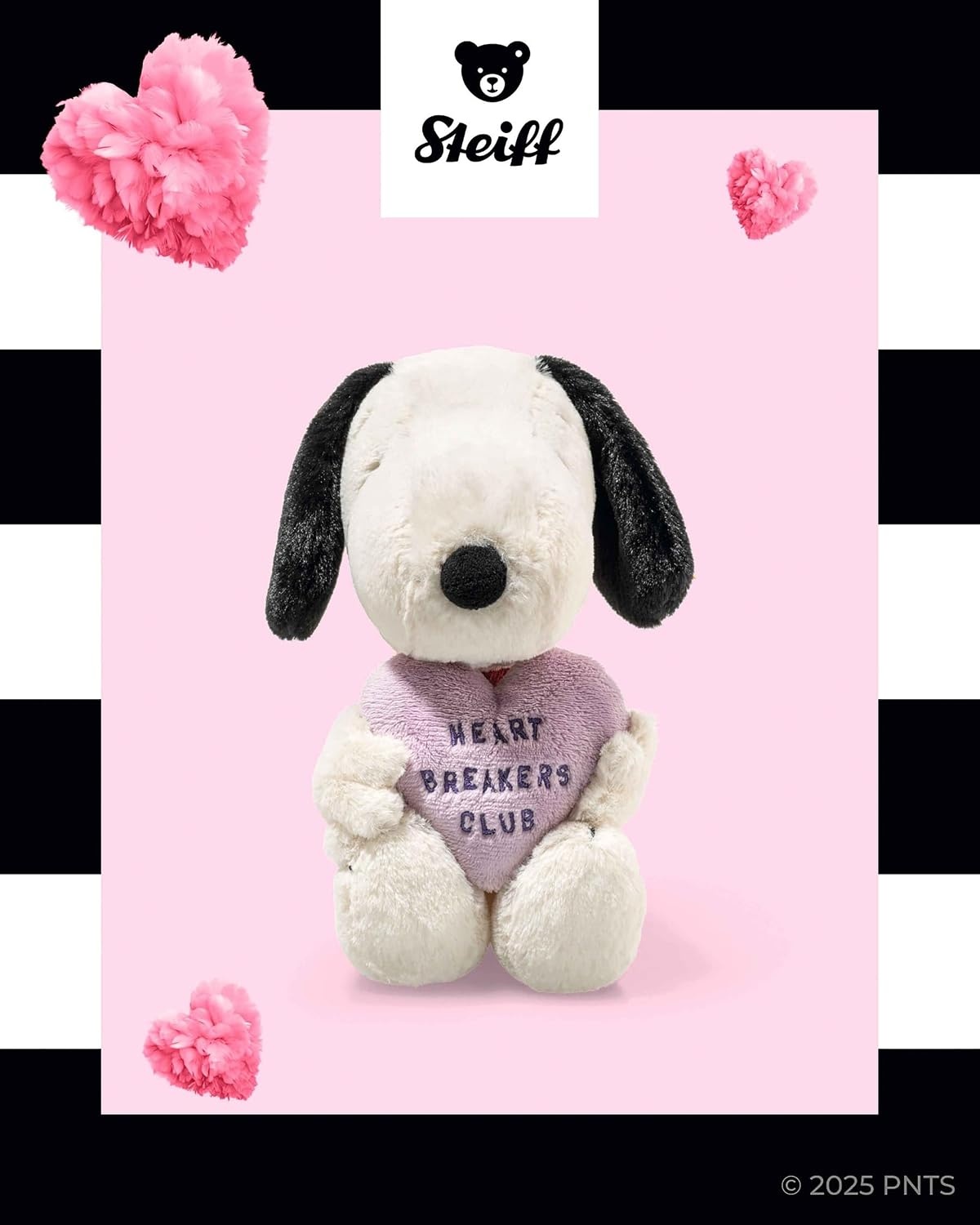 Steiff Handcrafted Since 1880 Premium Plush Officially Licensed Peanuts Gang – Snoopy & Friends – 9″ Snoopy(Snoopy) - view 6