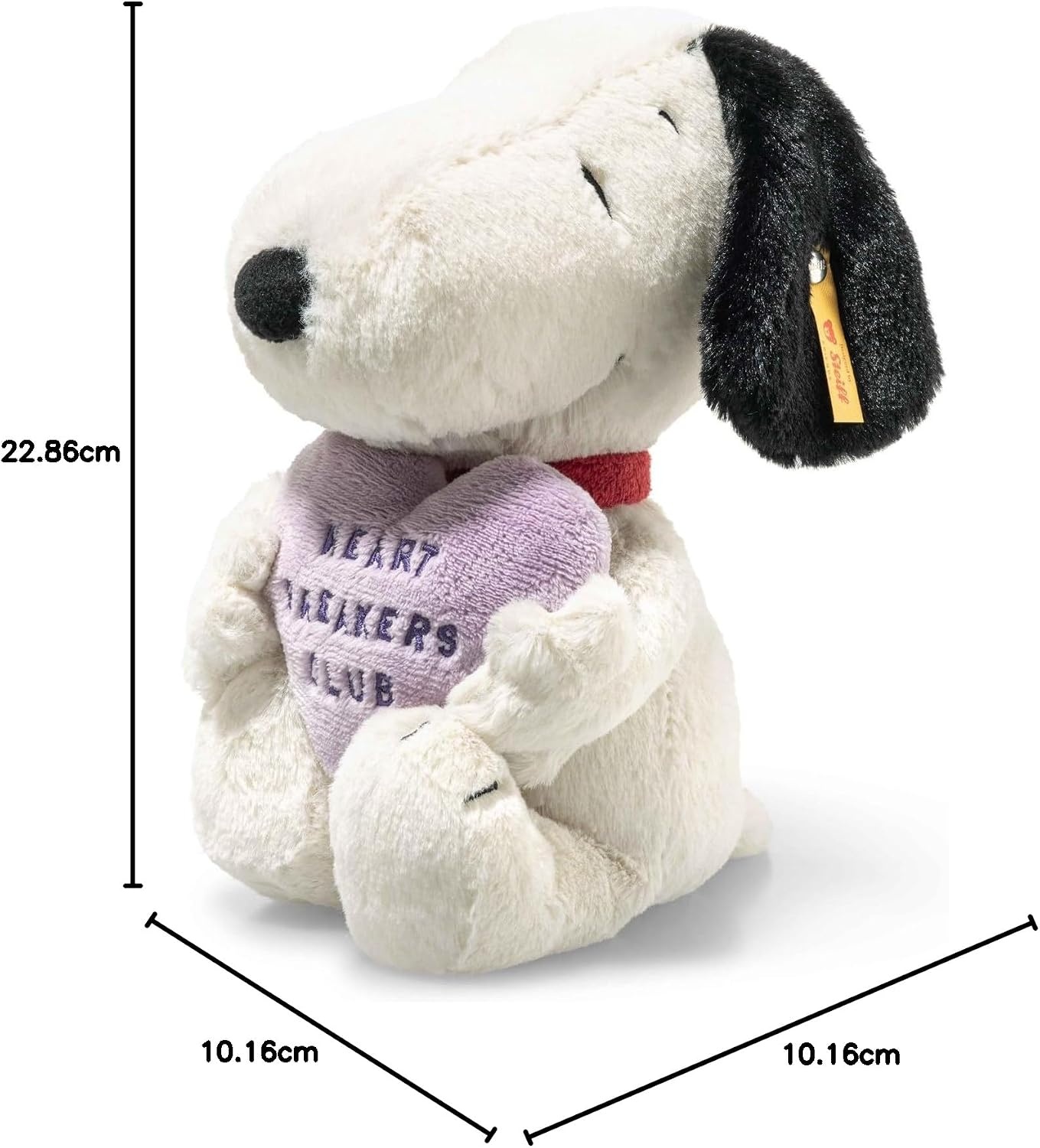 Steiff Handcrafted Since 1880 Premium Plush Officially Licensed Peanuts Gang – Snoopy & Friends – 9″ Snoopy(Snoopy) - view 7