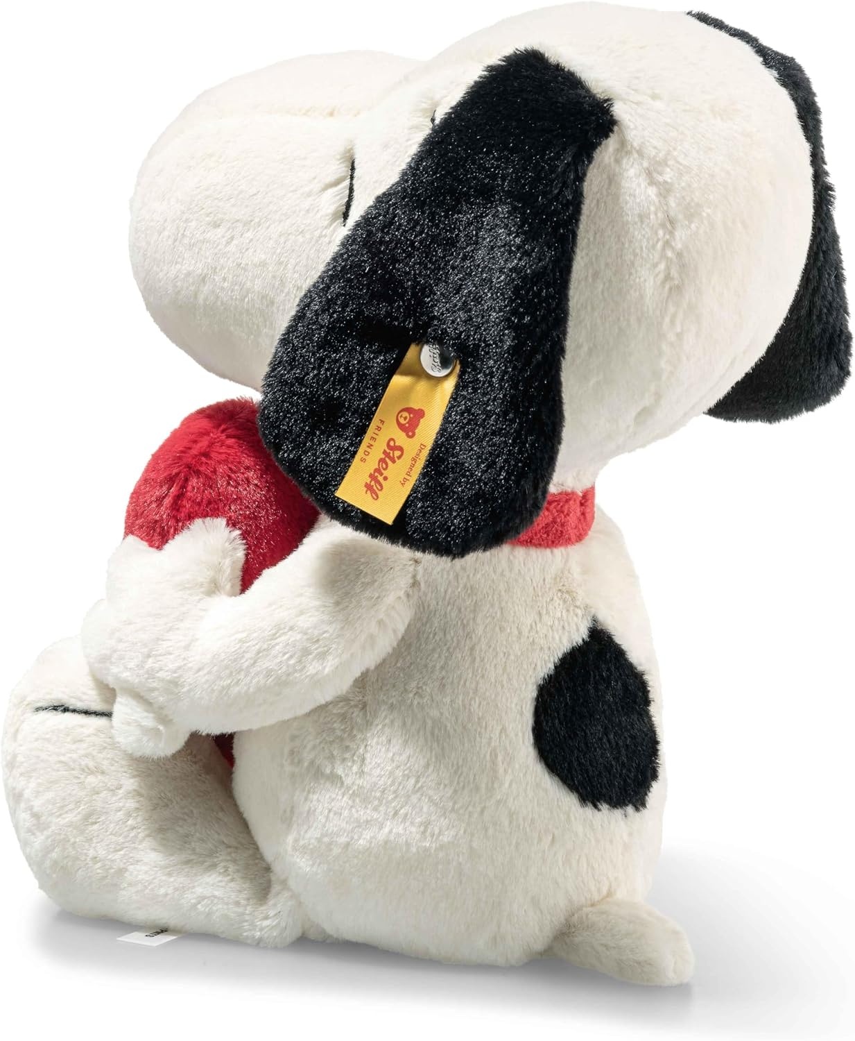 Steiff Snoopy Officially Licensed Love – Soft Plush Dog Toy Stuffed Animal Holding Red Heart Premium Peanuts Collectible, Snoopy, 12 - view 2