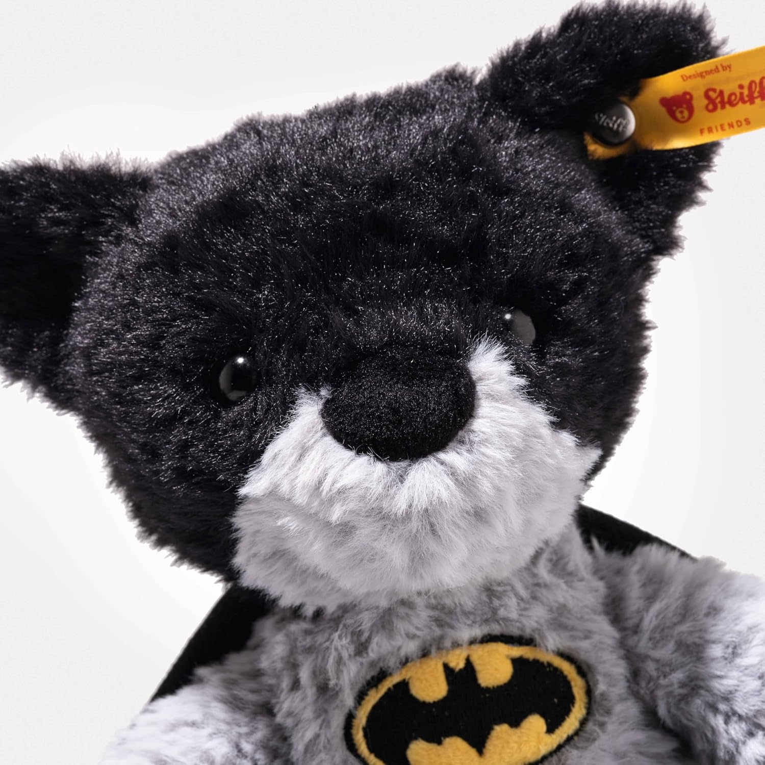 Steiff DC Superhero Teddy Bear – Officially Licensed Plush Toy Collectible Premium Soft Stuffed Animal for Kids & Collectors, DC Superman 12″ Tall(Batman) - view 2
