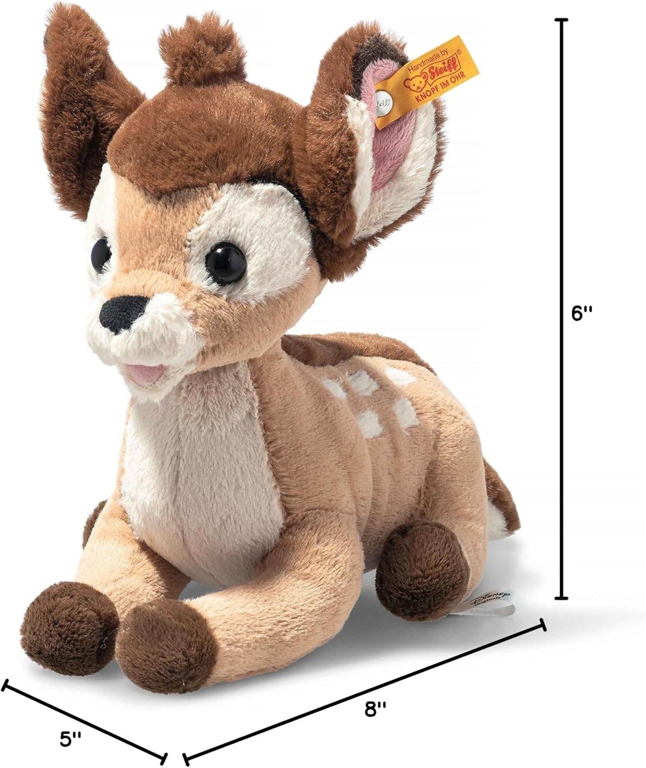 Steiff Handcrafted Since 1880 Premium Plush Disney Originals Classic Stuffed Animal – 12″ Bambi(Brown) - view 5