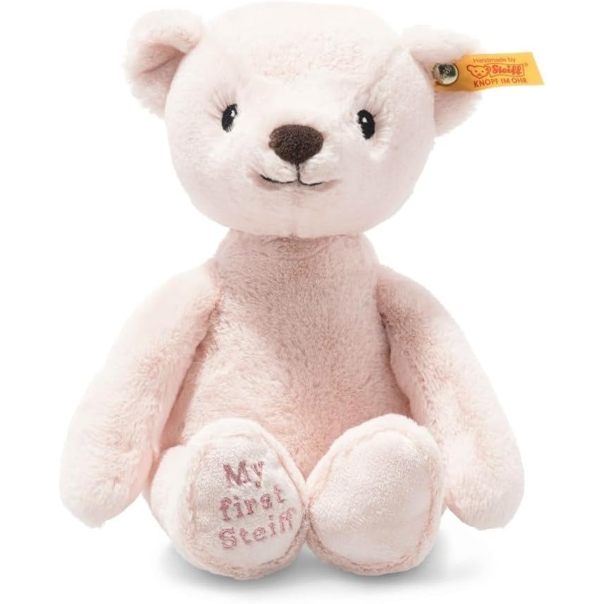Steiff Handcrafted Since 1880 Premium Plush My First Classic – 10″ Teddy Bear(Pink)