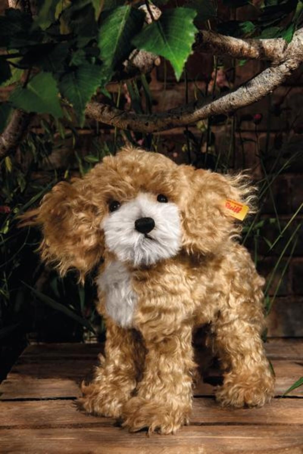 Steiff Ricky 11″ Cockapoo Mohair Plush, Premium Stuffed Animal, Russet, Red-Brown - view 2