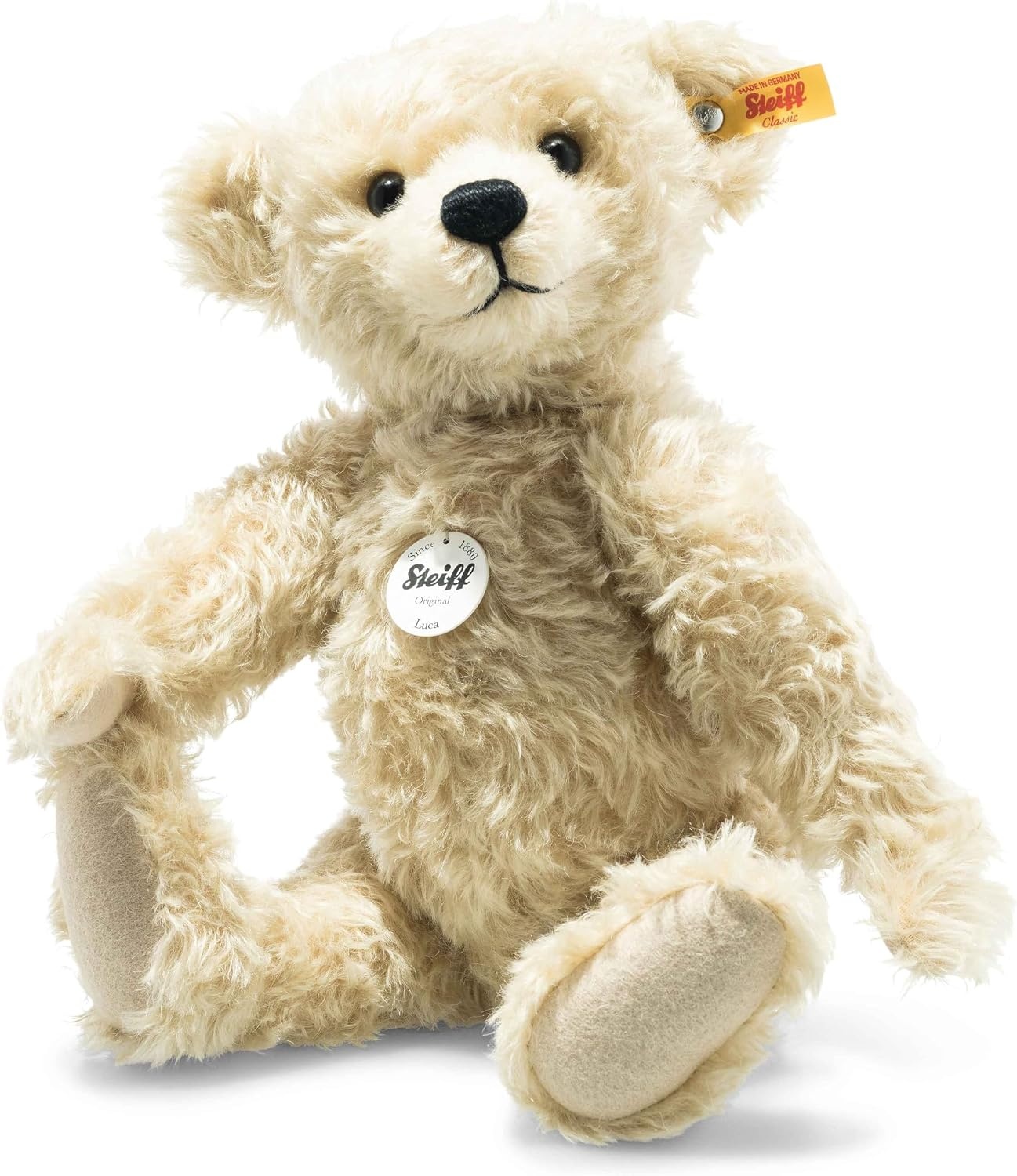 Steiff 14″ Teddy Bear Mohair Plush Premium Stuffed Animal Antikblond - view 2