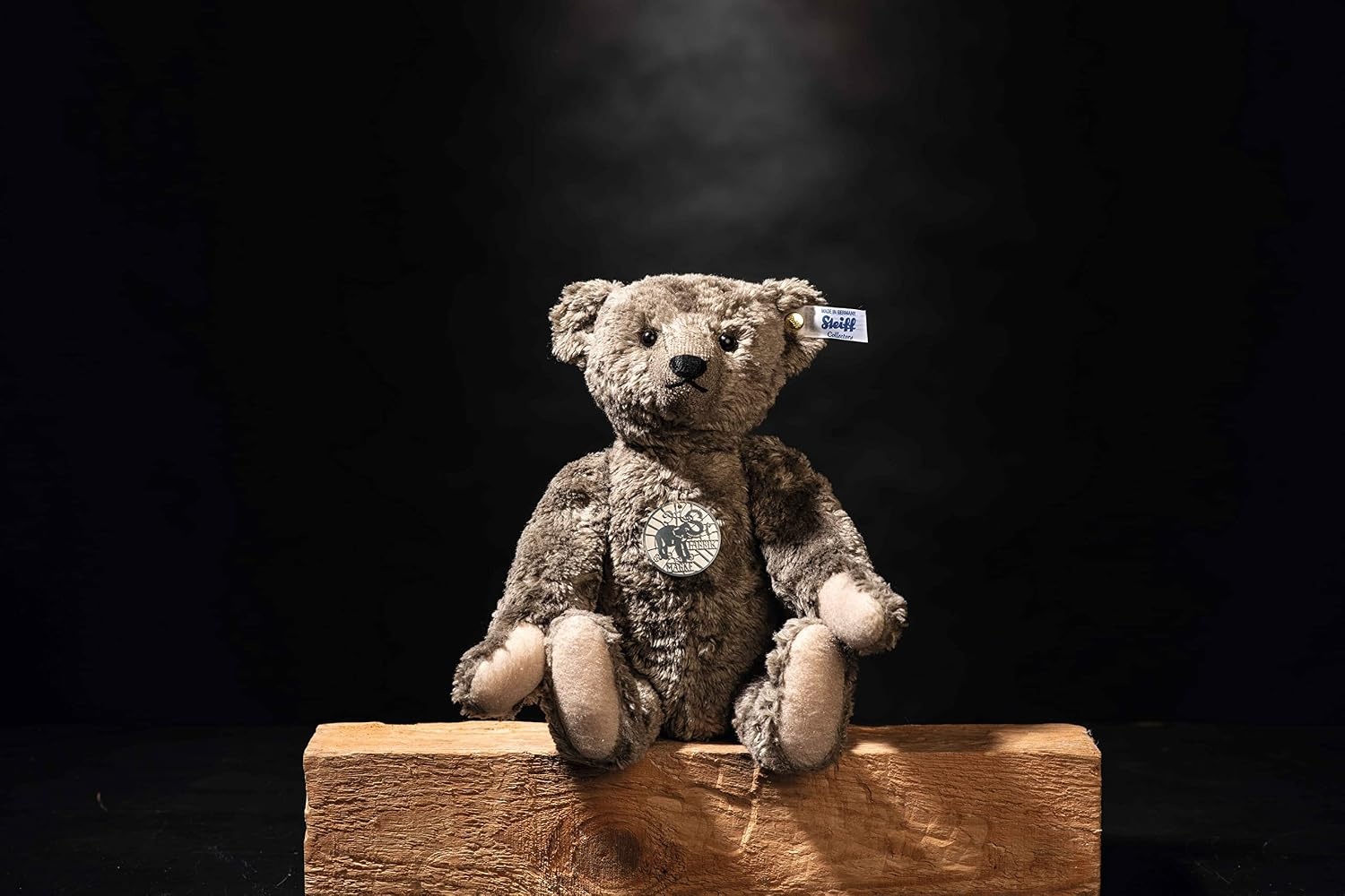 Steiff Richard Teddy Bear, Frost Grey, Teddies for Tomorrow, Limited Edition Premium Collectible Plush Small - view 2